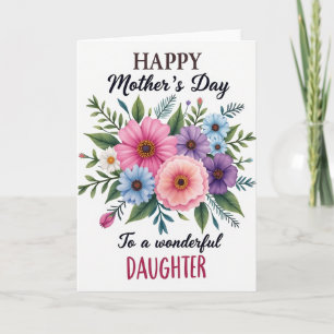 Charming Floral Mothers Card