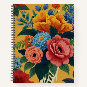 Charming Floral Notebook