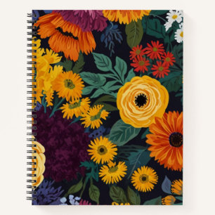 Charming Floral Notebook