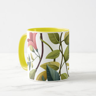 Charming Floral Print Coffee Mug