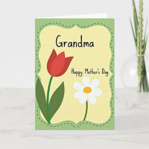 Charming Flowers Mothers Day Card