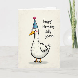 Charming Fowl Teal Hat Card