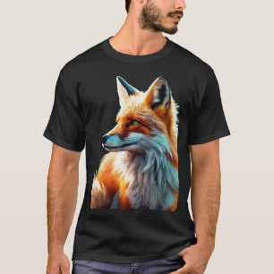 Charming Fox in the Breeze – Mystical Realism T-Shirt