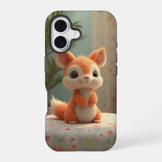 Charming Fox iPhone 16 Case (Back)