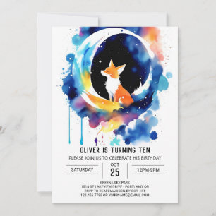 Charming Fox Tales Birthday Invitation