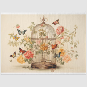 Charming Garden: Birdcage Decoupage Tissue Paper