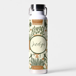 Charming Garden Lover's-Terracotta & Green Planter Water Bottle
