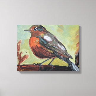 Charming Garden Robin Canvas Print