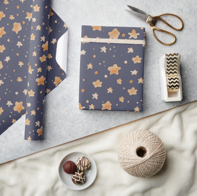Charming Gold Star Wrapping Paper (Crafts)