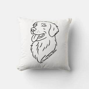Charming Golden Retriever Cushion