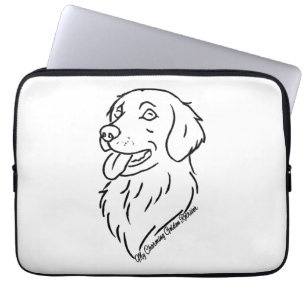 Charming Golden Retriever Laptop Sleeve