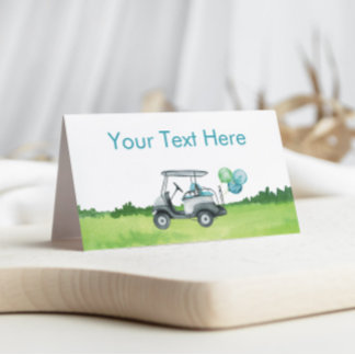 Charming Golf Theme Food Label Place Card