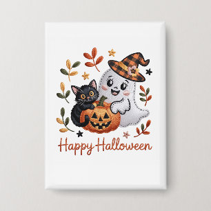 Charming Halloween Greeting Card – Hand-Drawn Embr