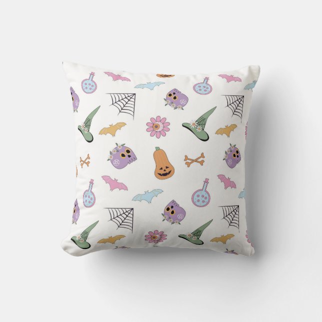Charming Halloween Icons Cushion (Front)