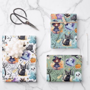 Charming Halloween Mixed Colours - Gift Wrap Sheet