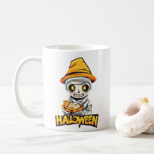 Charming Halloween Mummy Design Cute and Spooky  Coffee Mug