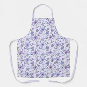 Charming Hand Drawn Flowers Apron
