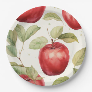 Charming harvest apple plate