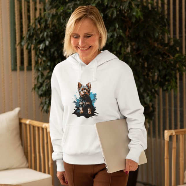 Charming highlighting a Yorkshire Terrier Hoodie (Gifts for Yorkshire Mums)