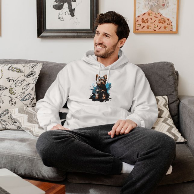 Charming highlighting a Yorkshire Terrier Hoodie (Gifts for Yorkshire Pappas)