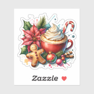 Charming Hot Cocoa and Gingerbread Men Christmas