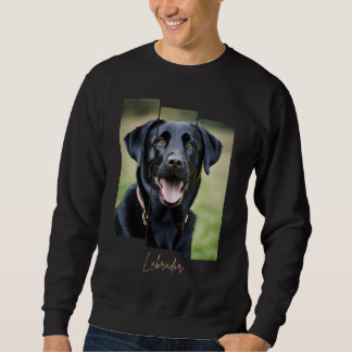 Charming Labrador Retriever Portrait - Triptych Ar Sweatshirt