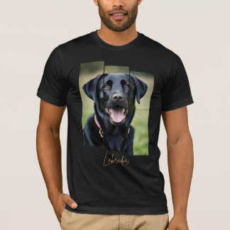 Charming Labrador Retriever Portrait - Triptych Ar T-Shirt