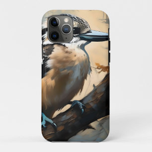 Charming Laughter: Kookaburra in Oil Paint iPhone 11 Pro Case