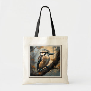 Charming Laughter: Kookaburra in Oil Paint Tote Bag