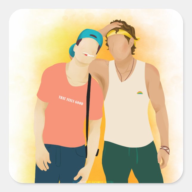 Charming Like Us - AC Square Sticker (Front)