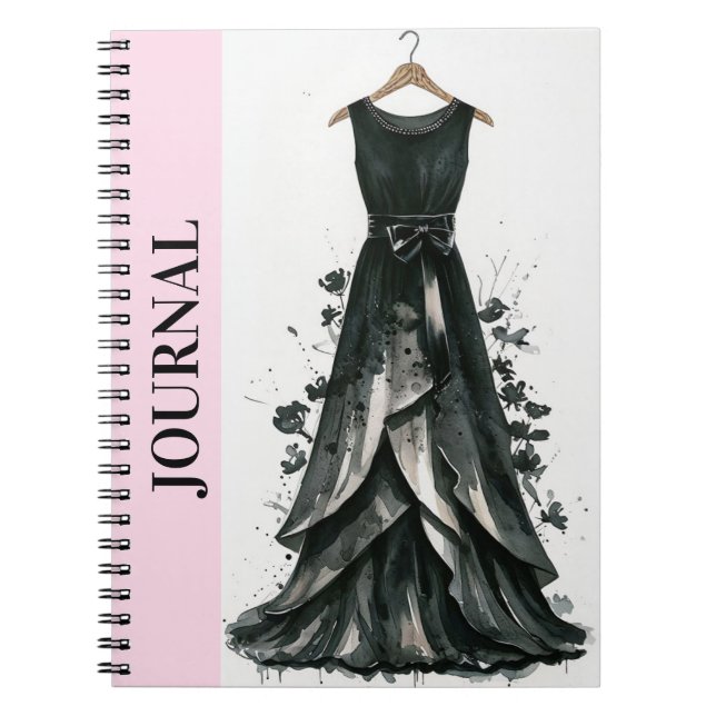 Charming Little Black Dress Memoir (LBD) Notebook (Front)