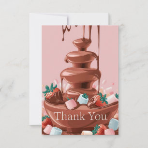 Charming Little Chocolate thank you card