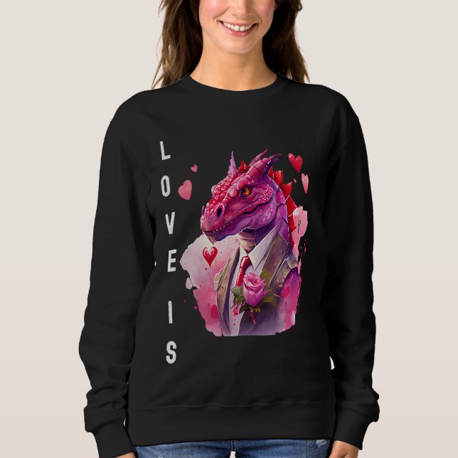 Charming Love is With Heart Animal Valentine's day Sweatshirt (Front)