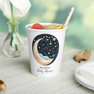 Charming Lovely Stars Baby Shower Paper Cups