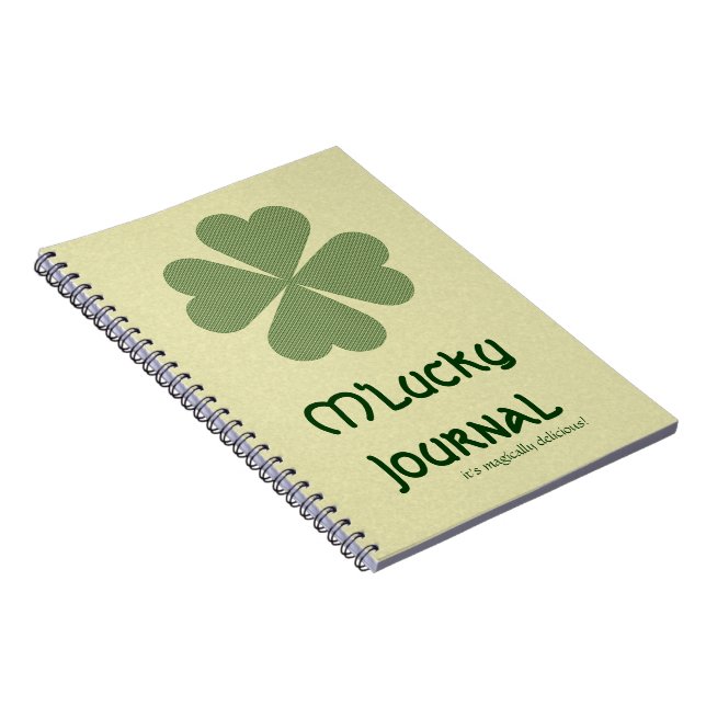 Charming Lucky Clover Notebook (Right Side)