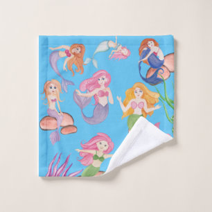 Charming Mermaids Adventure -  Wash Cloth