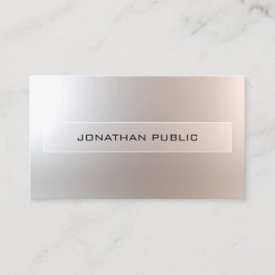 Charming Modern Professional Elegant Glamour Business Card