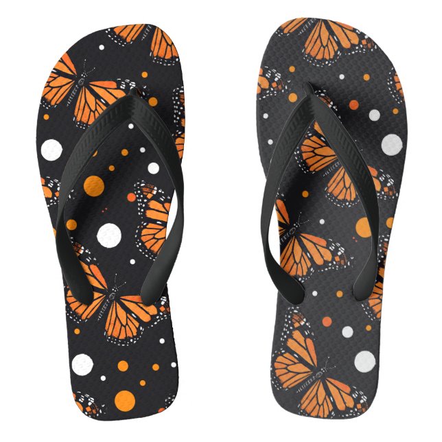Charming Monarch Madness Butterfly Thongs (Footbed)