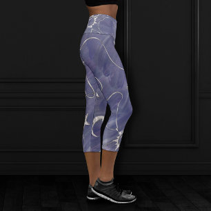 Charming Mystique   Silver Moon Stars Sun Amulet Capri Leggings