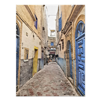 Charming Narrow Alleyway in a Historic Moroccan Photo Print