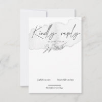 Charming Nature Vertical RSVP Card