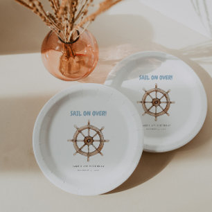 Charming Nautical Birthday Paper Plate