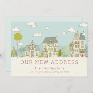 Charming New Home Moving Announcement