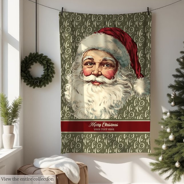 Charming Old Time Santa Blanket for Cosy Homes (Charming Old Time Santa Blanket for Cozy Homes)
