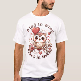 Charming Owl Love Balloon T-Shirt