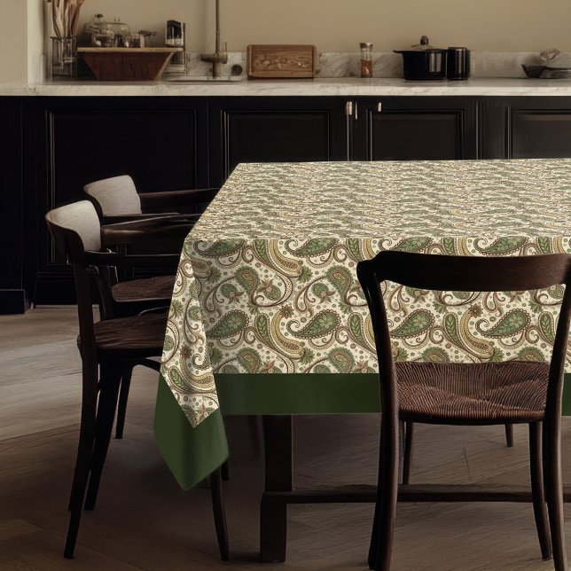 Charming Paisley Tablecloth – Earthy Boho Vibes (Charming Paisley Tablecloth – Earthy Boho Vibes)