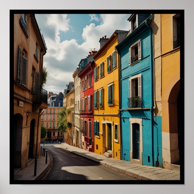 Charming Paris City Poster (Front)