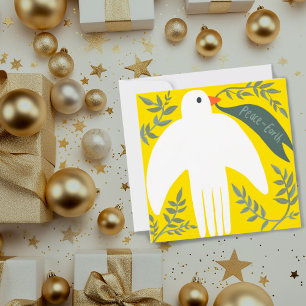 Charming Peace Dove Christmas Xmas Holiday Gold