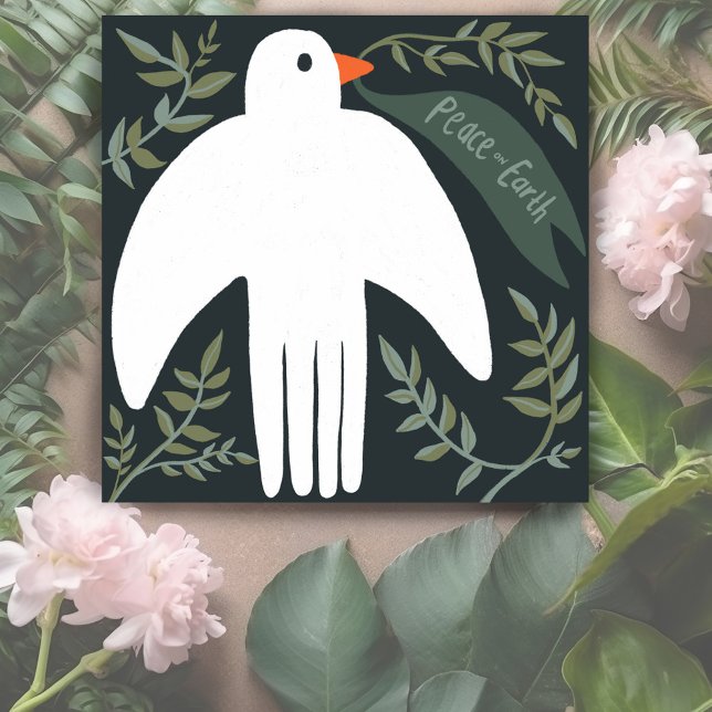 Charming Peace Dove Xmas Holiday Christmas Card (Charming Peace Dove Christmas Xmas Holiday Greeting Card
)
