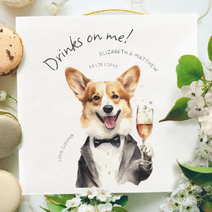 Charming Pembroke Welsh Corgi Waiter Napkin